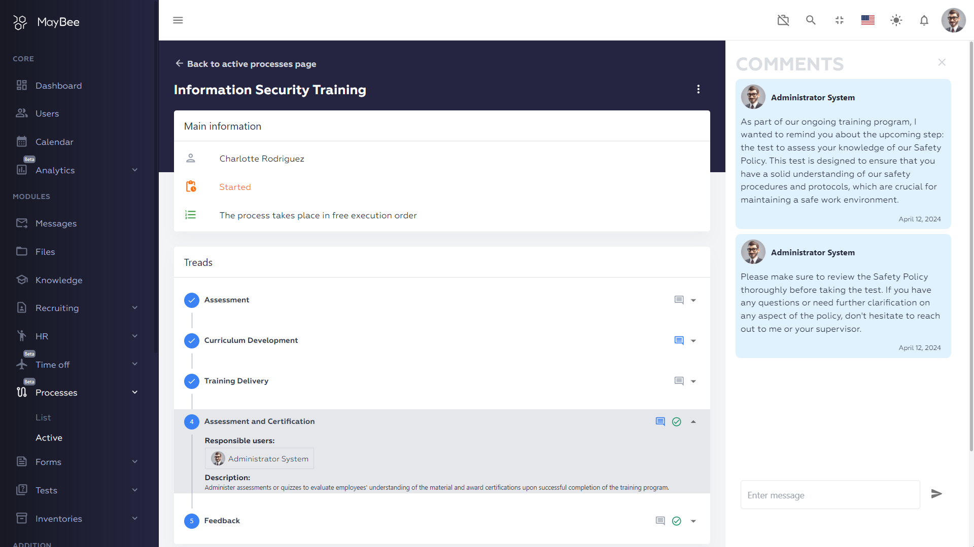 Screen of System of Skills